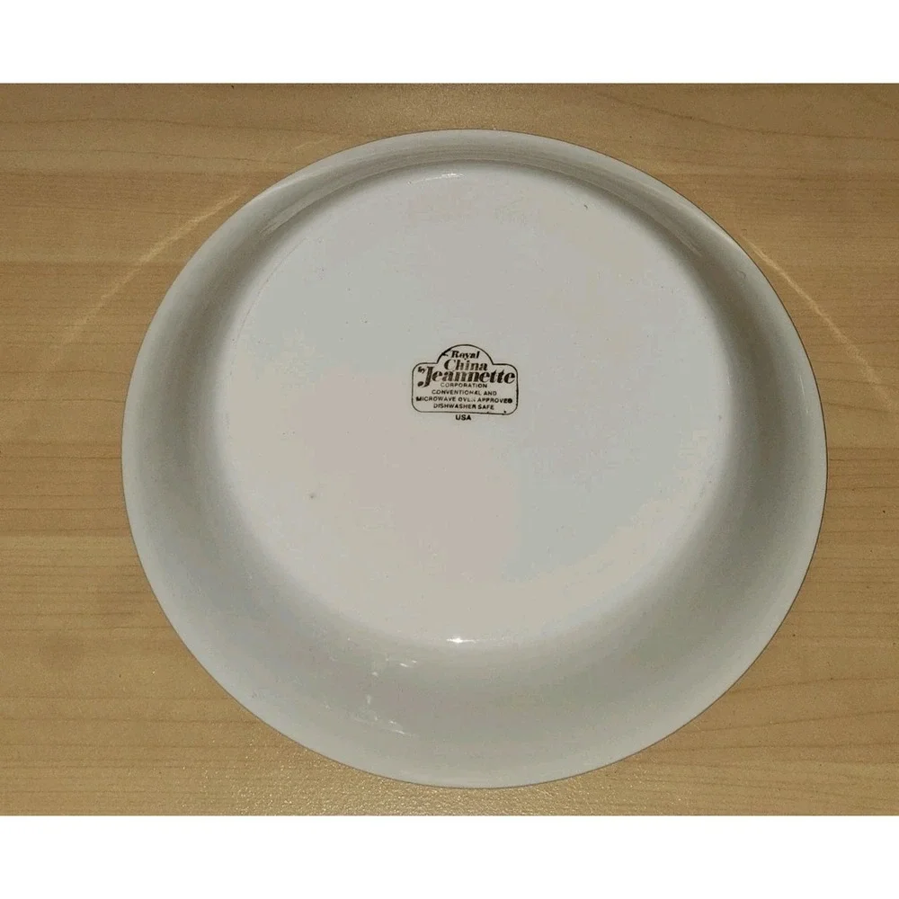 Vintage Royal China by Jeannette Apple Pie Recipe Pie Plate 10